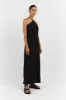 LEVI BLACK TENCEL BLEND MIDI DRESS sold by Dissh
