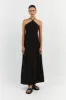 LEVI BLACK TENCEL BLEND MIDI DRESS sold by Dissh