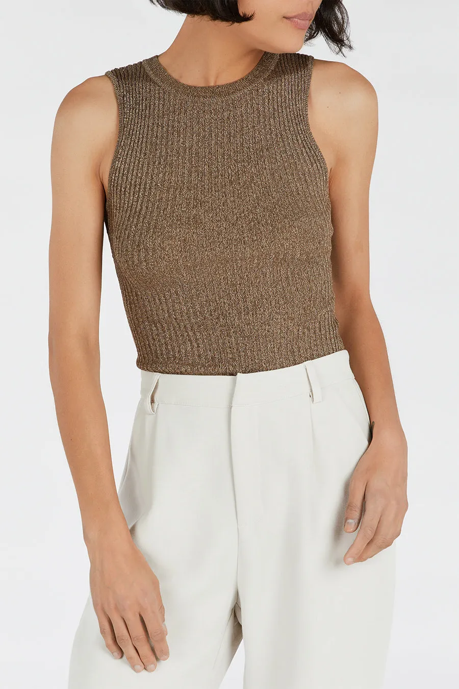 ZANTHE CHOC MARLE KNIT TOP sold by Dissh product image thumbnail 5
