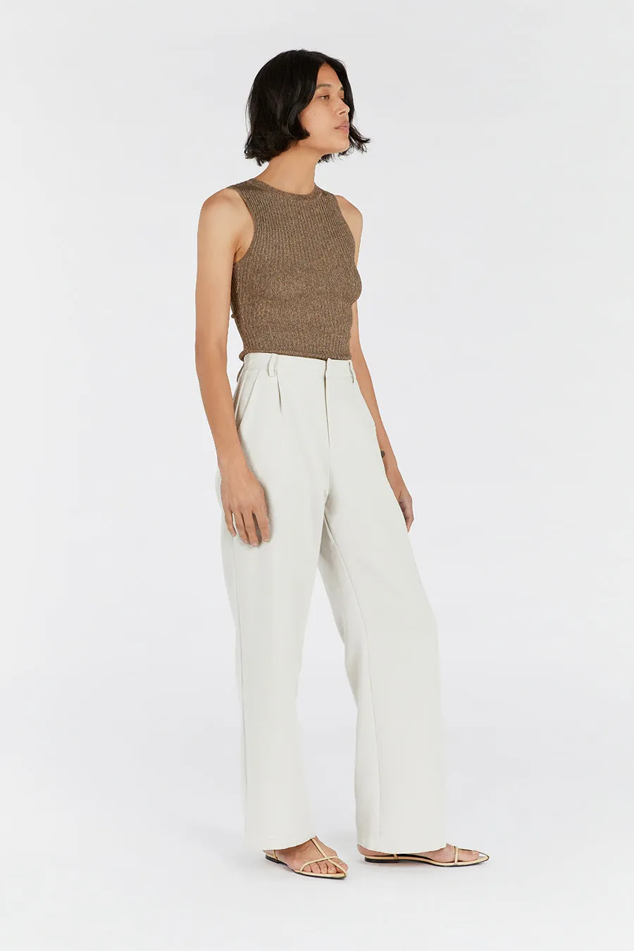 ZANTHE CHOC MARLE KNIT TOP sold by Dissh product image thumbnail 3