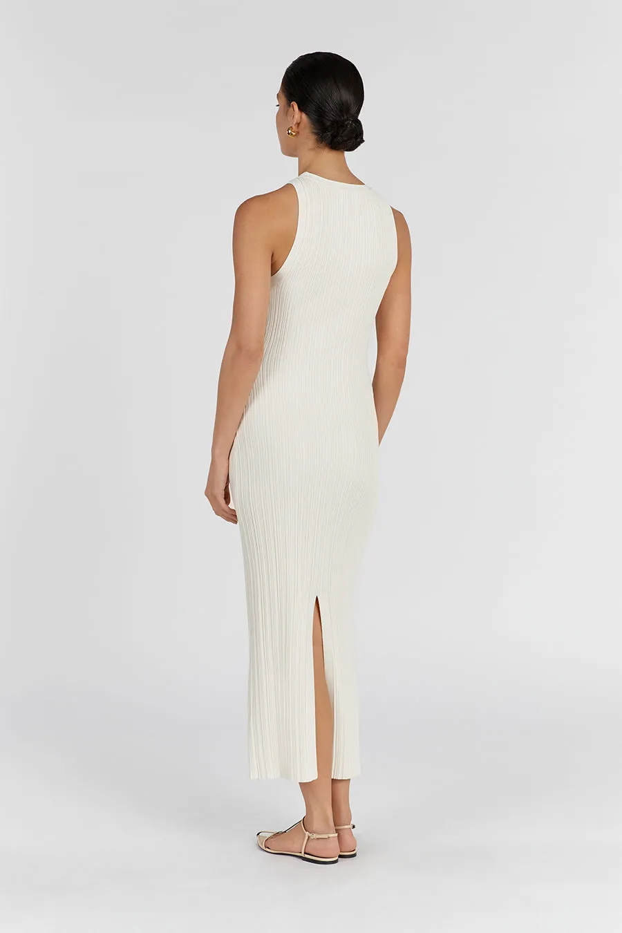 ANDERS CREAM KNIT MIDI DRESS sold by Dissh product image thumbnail 4
