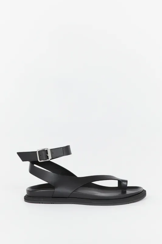 DOF STUDIOS ADELE NERO SANDAL sold by Dissh