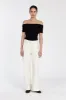 CONRAD BLACK OFF SHOULDER TOP sold by Dissh