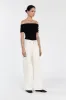 CONRAD BLACK OFF SHOULDER TOP sold by Dissh