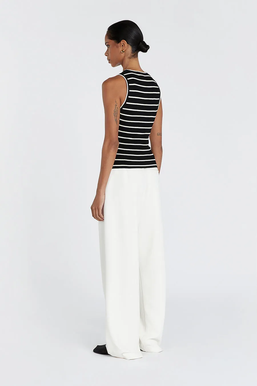 HENRY BLACK STRIPED KNIT TANK sold by Dissh product image thumbnail 4