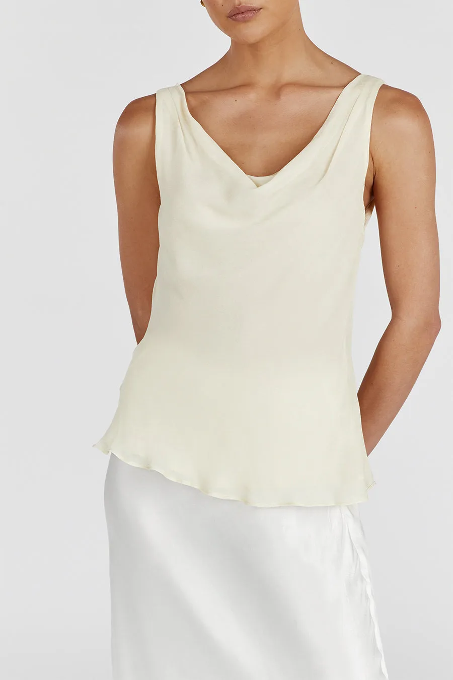 JOHNNY BUTTERMILK COWL NECK TOP sold by Dissh product image thumbnail 5