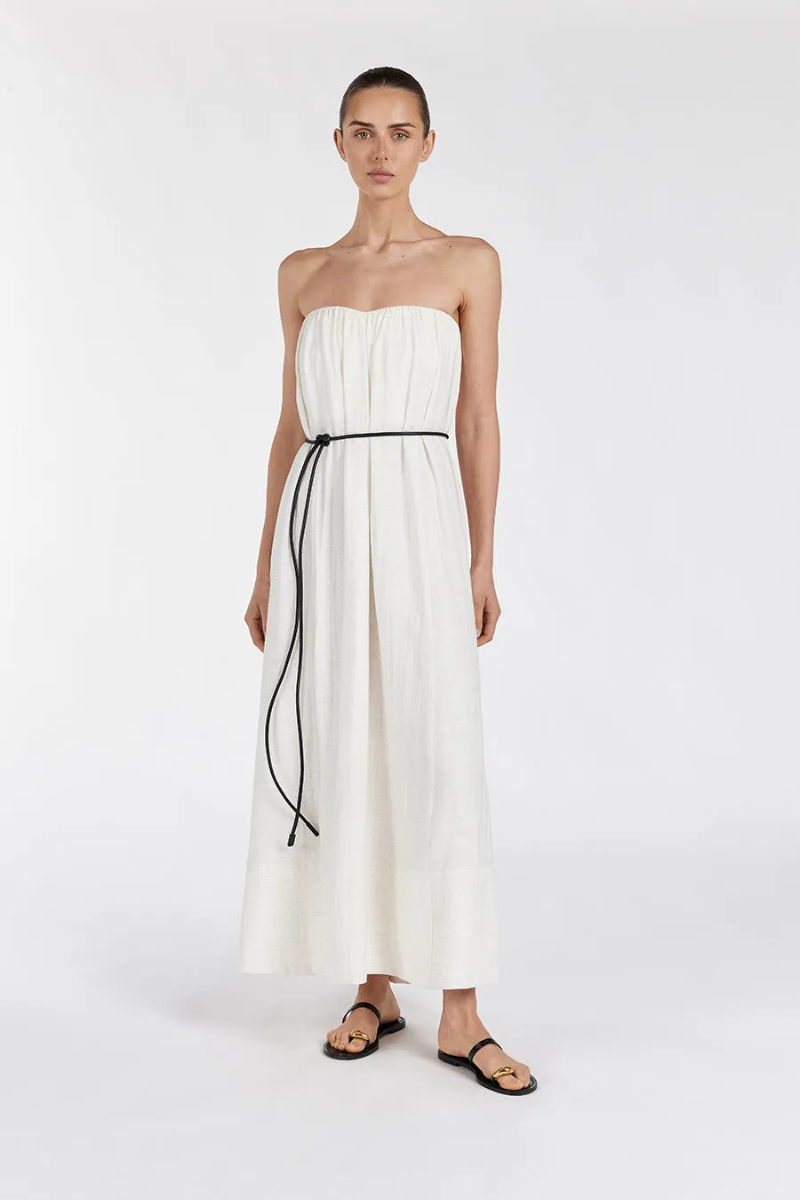 SHANIYA CREAM MARLE MIDI DRESS sold by Dissh product image thumbnail 2