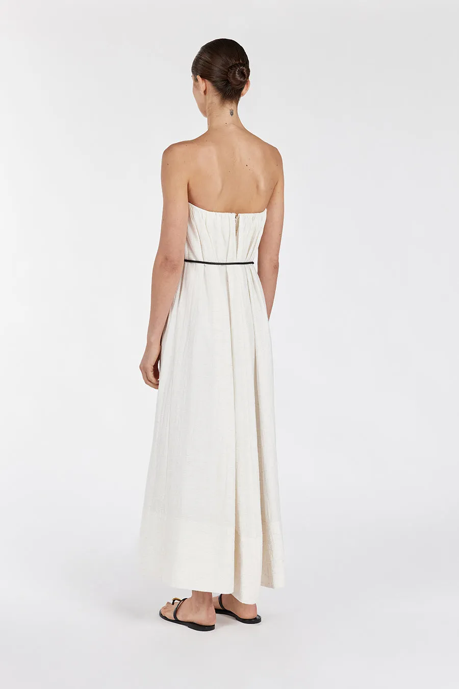 SHANIYA CREAM MARLE MIDI DRESS sold by Dissh product image thumbnail 5