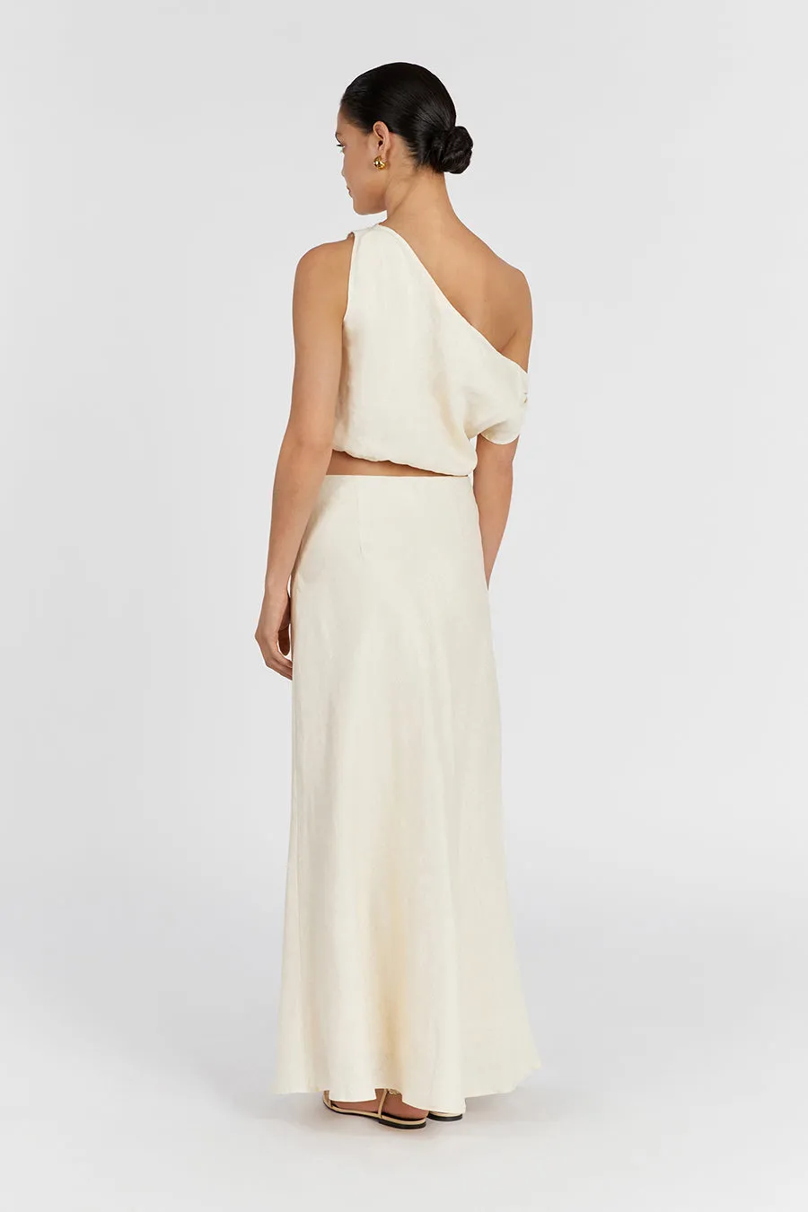 CASS BUTTERMILK LINEN CROP TOP sold by Dissh product image thumbnail 4