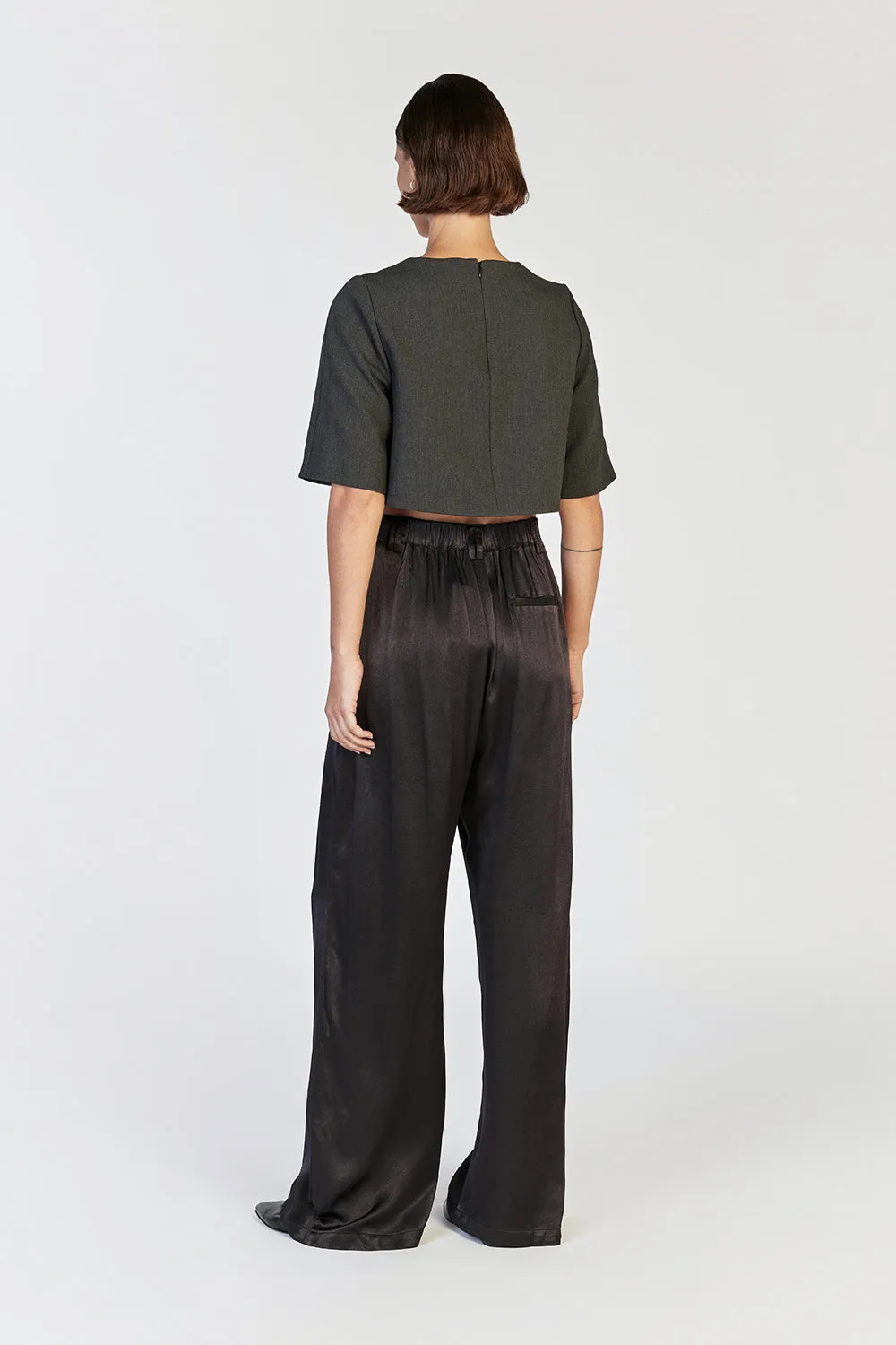 ZOE SLATE SATIN PANT sold by Dissh product image thumbnail 4