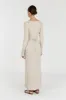 REIGN STONE SLEEVED KNIT MIDI DRESS sold by Dissh