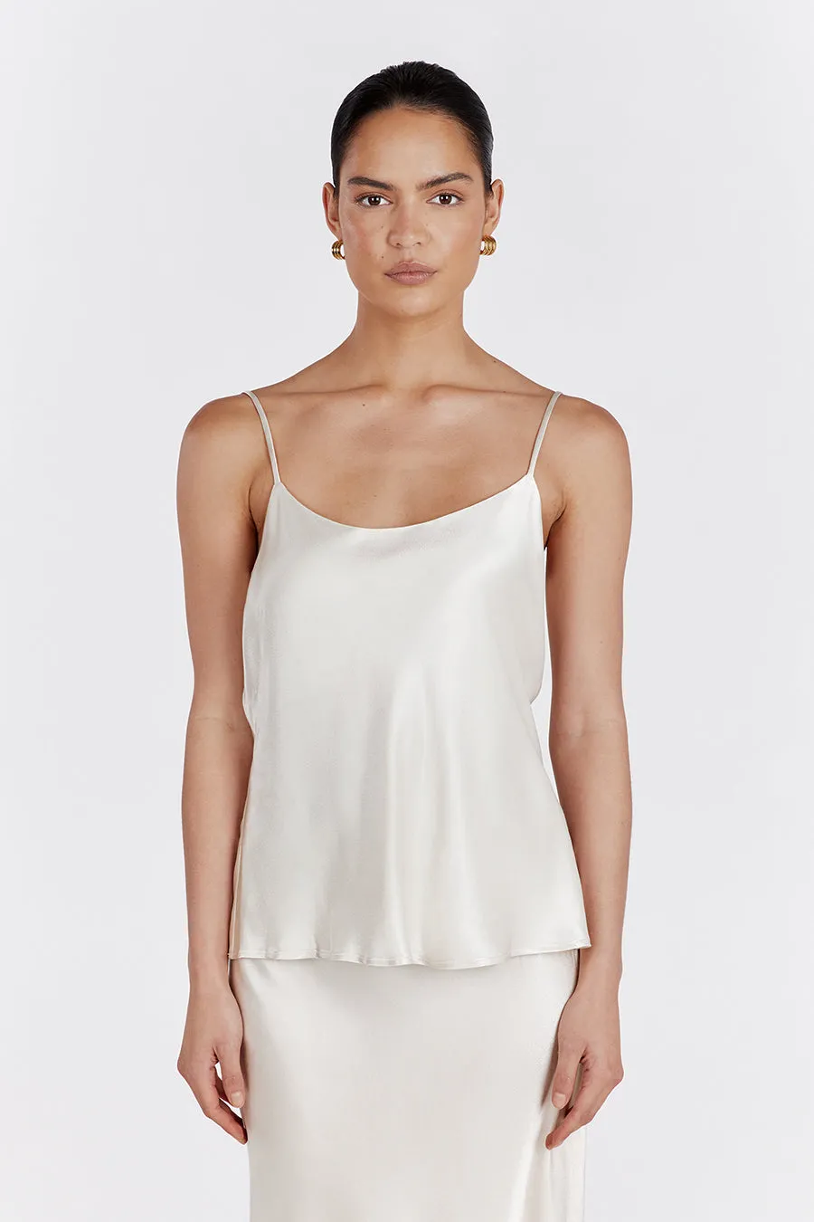 MYA CREAM SATIN CAMI sold by Dissh product image thumbnail 2