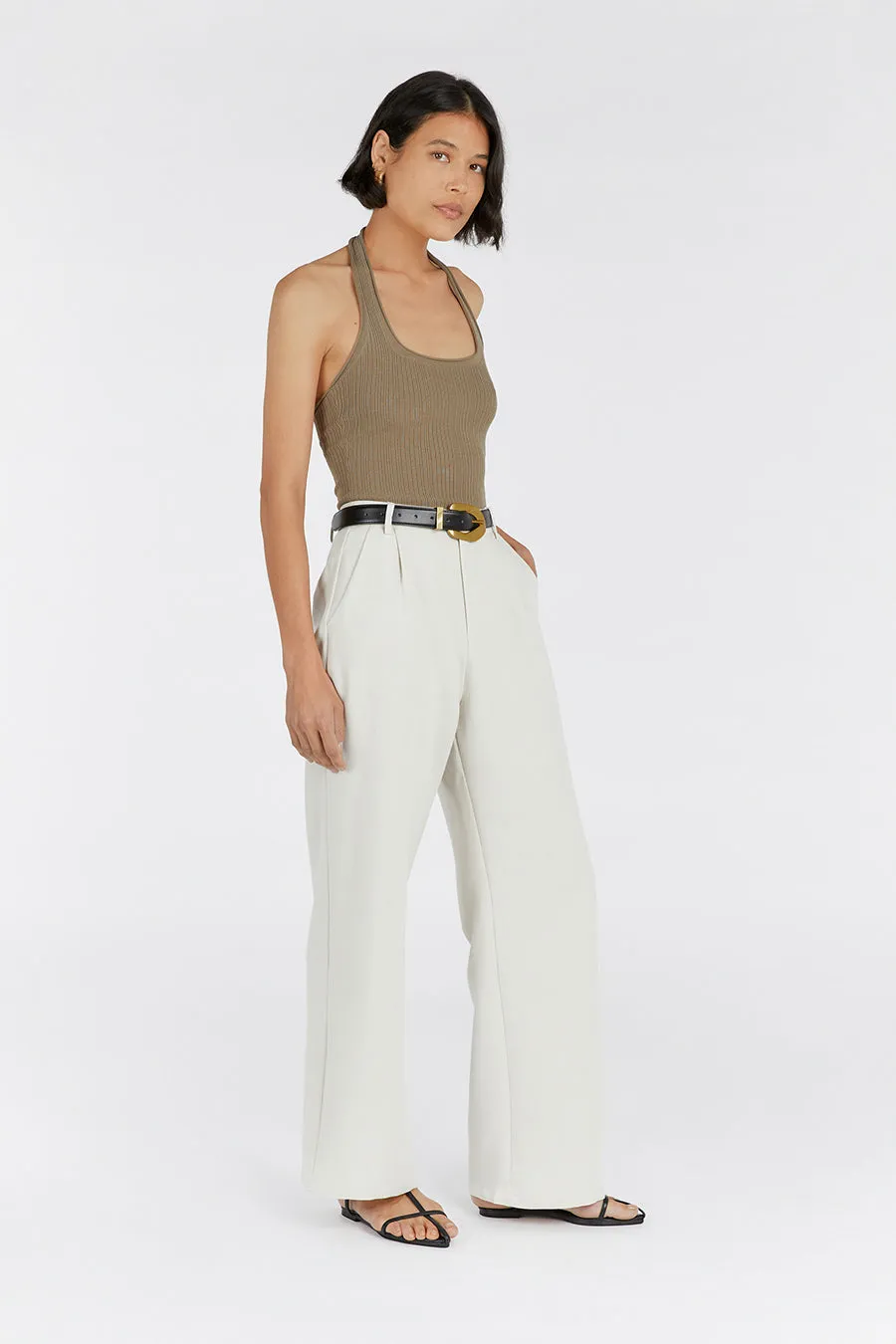 EDDISON MOSS KNIT HALTER TOP sold by Dissh product image thumbnail 3
