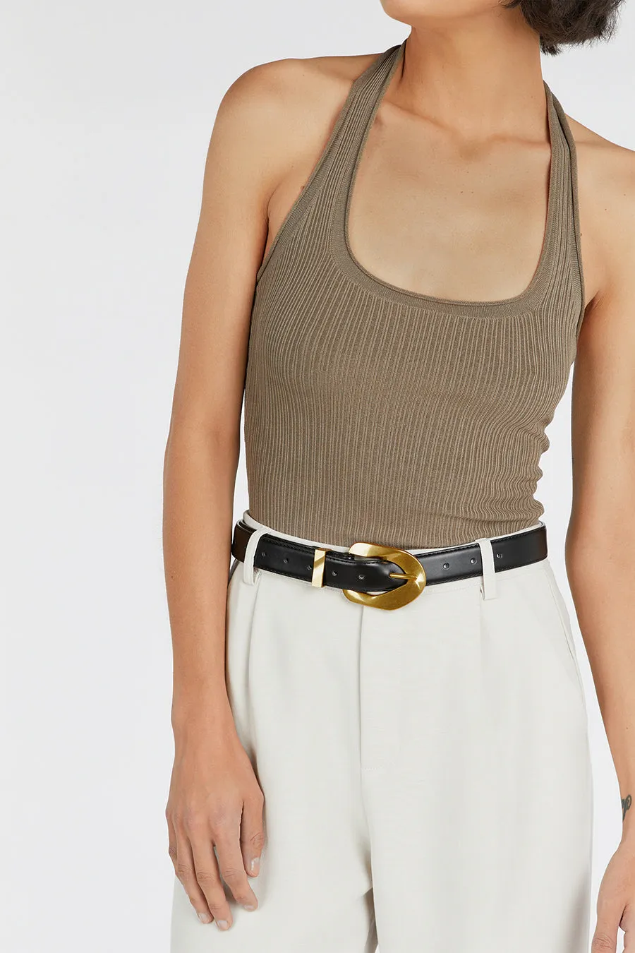 EDDISON MOSS KNIT HALTER TOP sold by Dissh product image thumbnail 5