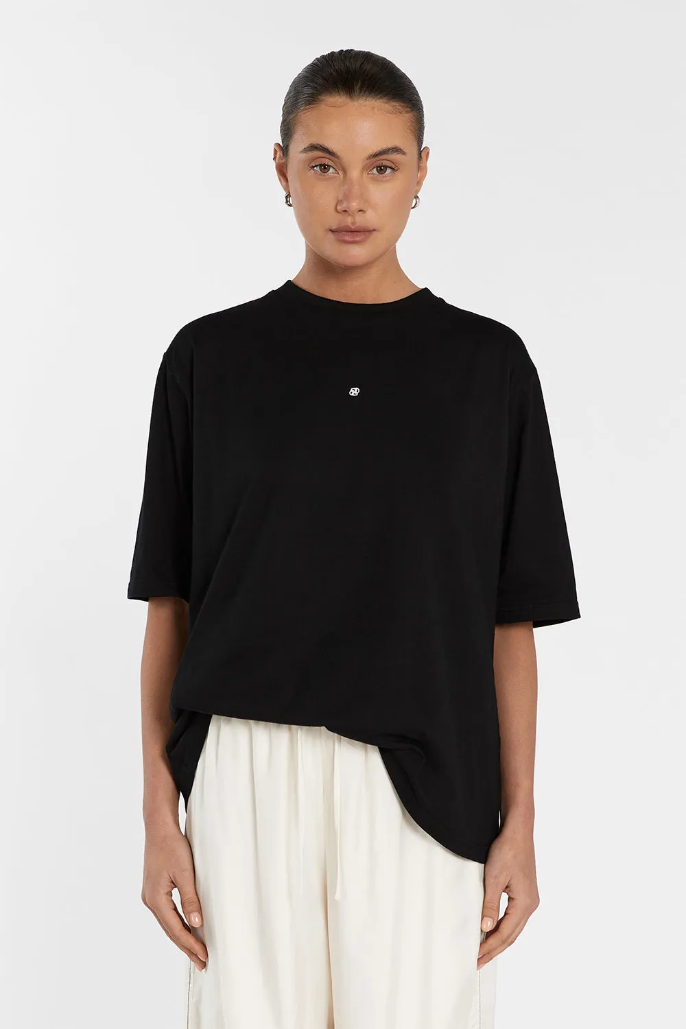 CHANCE BLACK SIGNATURE COTTON TEE sold by Dissh product image thumbnail 3