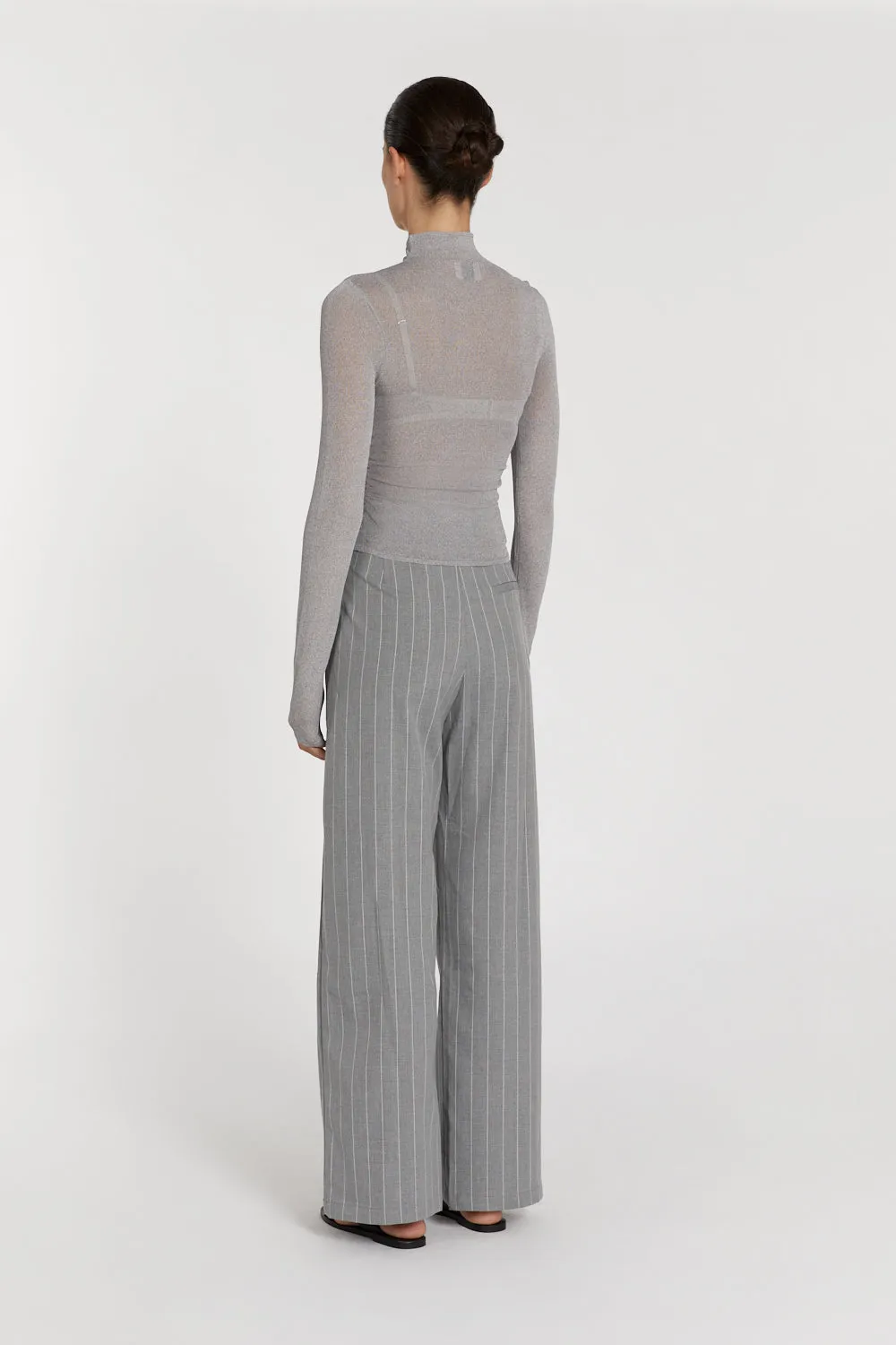 CONSTANCE GREY MARLE LONG SLEEVE KNIT TOP sold by Dissh product image thumbnail 4