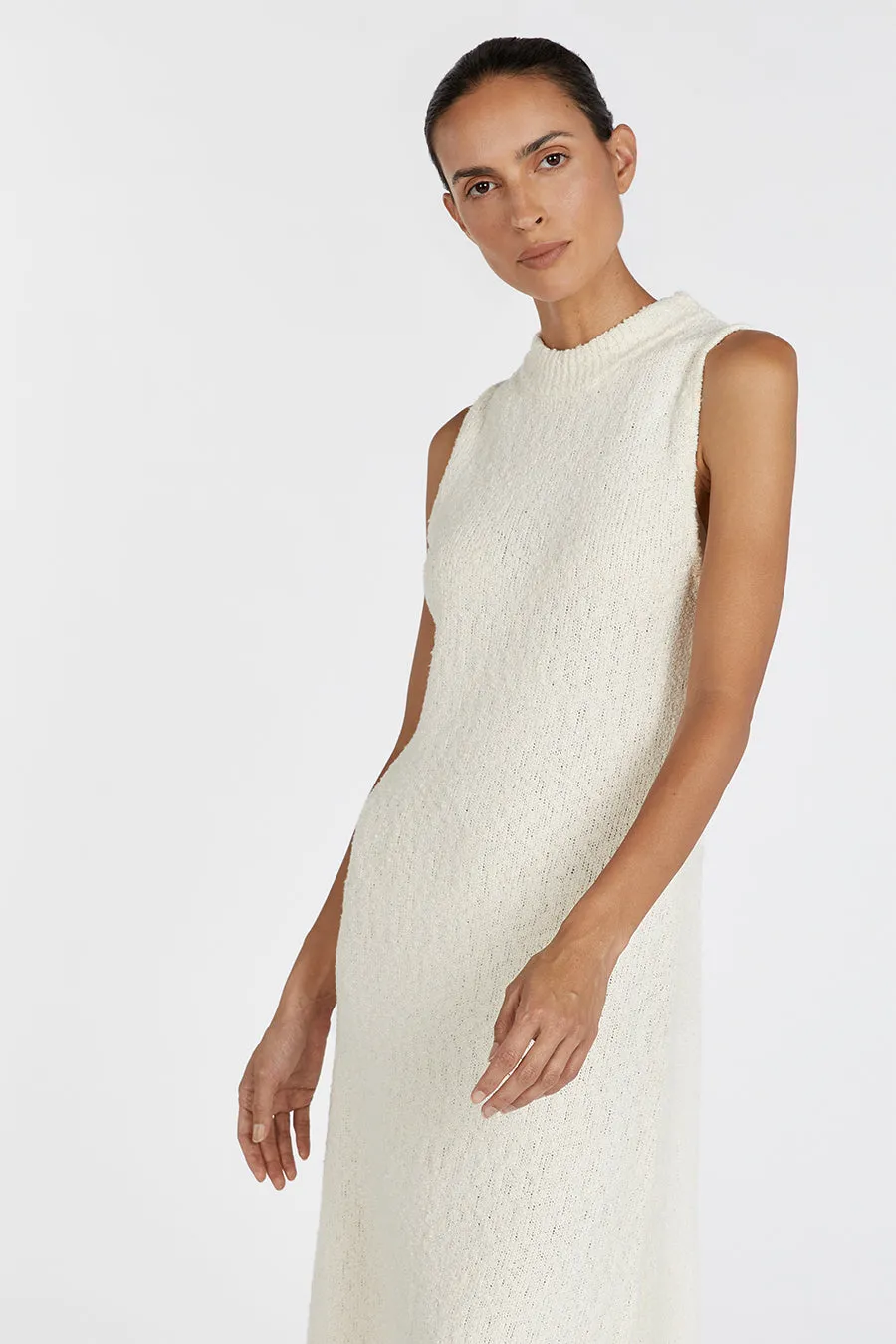 DAKOTA NATURAL HIGH NECK MAXI DRESS sold by Dissh product image thumbnail 2