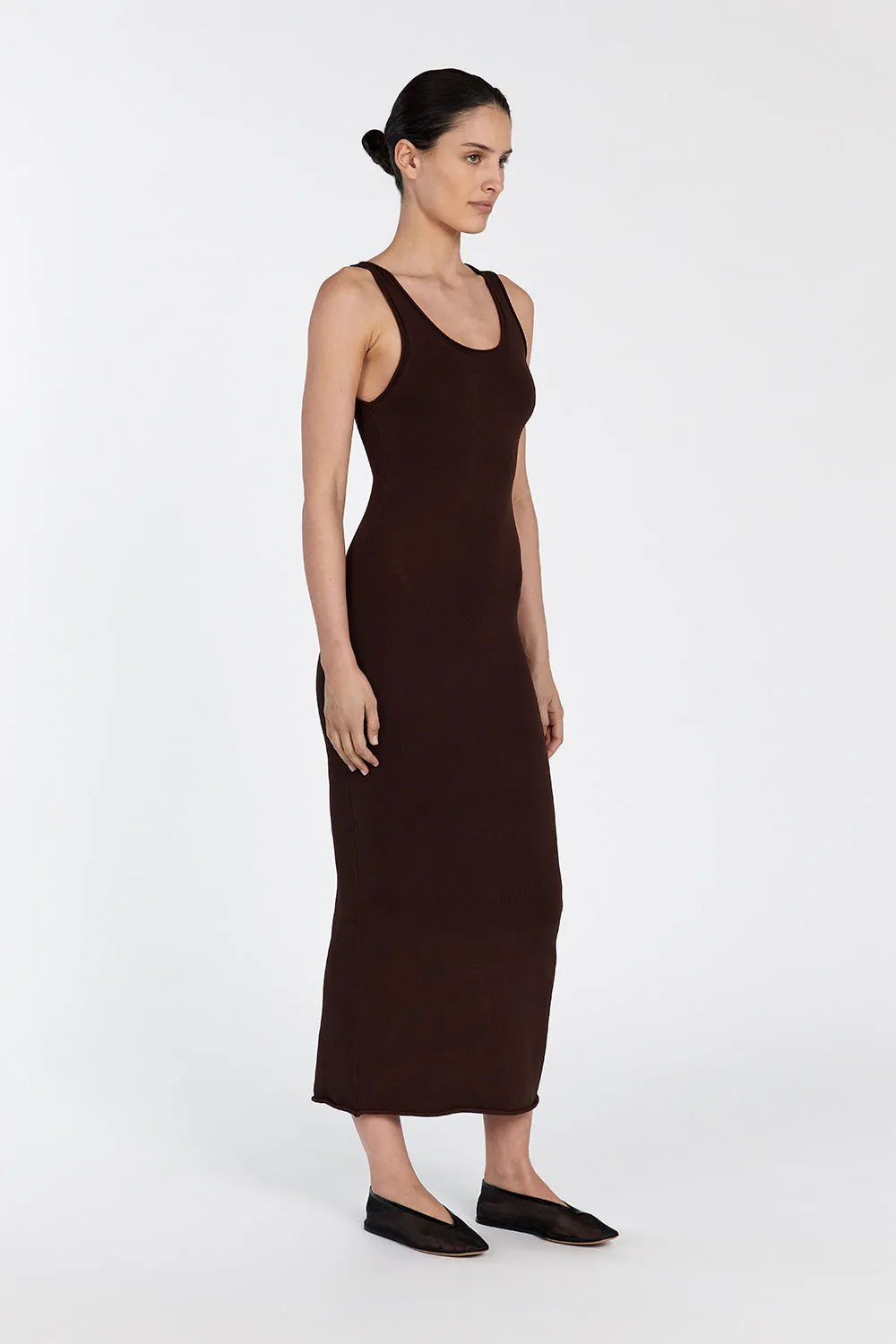 ROMA CHOC MAXI DRESS sold by Dissh product image thumbnail 3