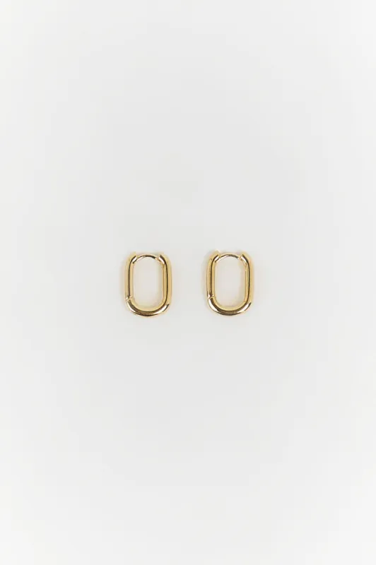 SAINT VALENTINE AMSTERDAM GOLD HOOP EARRINGS sold by Dissh