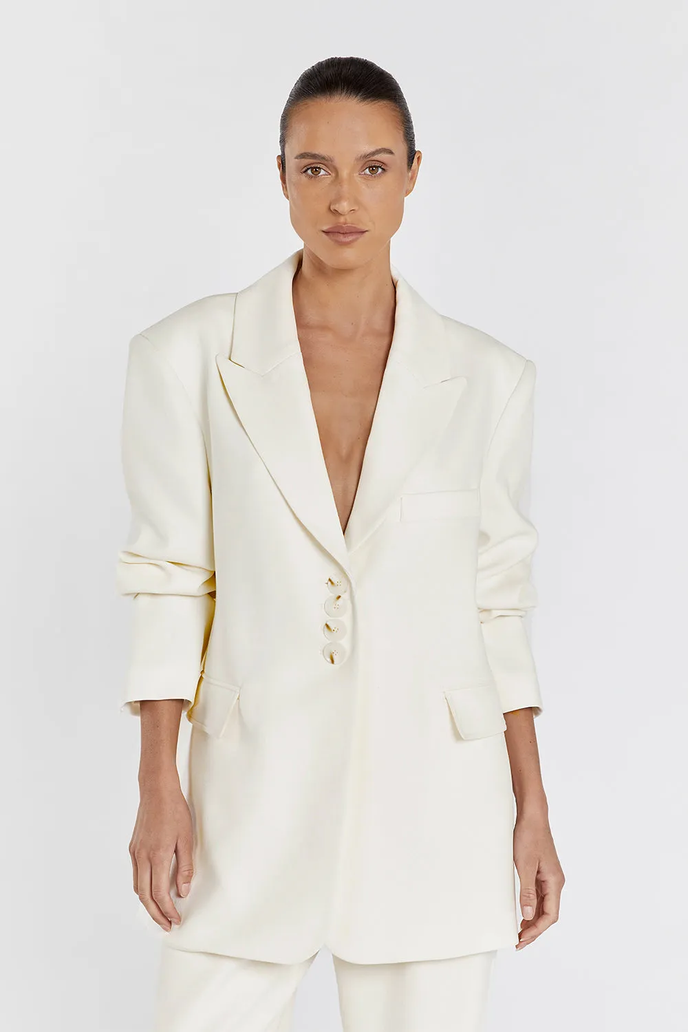 CAREY CREAM BLAZER sold by Dissh product image thumbnail 3