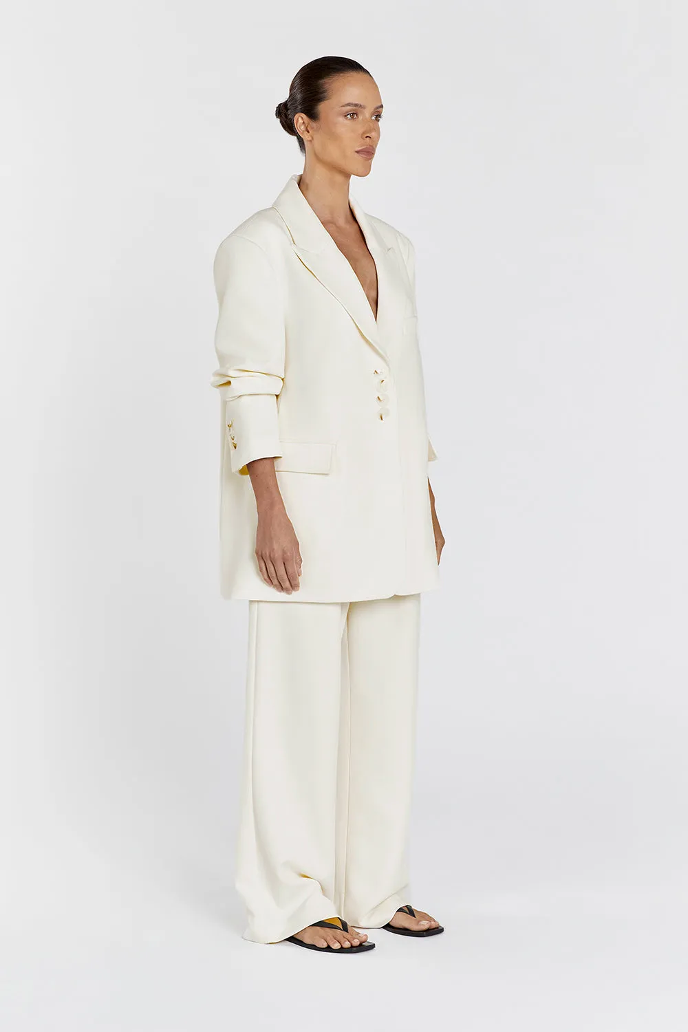 CAREY CREAM BLAZER sold by Dissh product image thumbnail 4