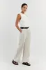ROMY OFF WHITE SLEEVELESS TOP sold by Dissh