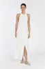 GEMMA OFF WHITE MIDI SKIRT sold by Dissh