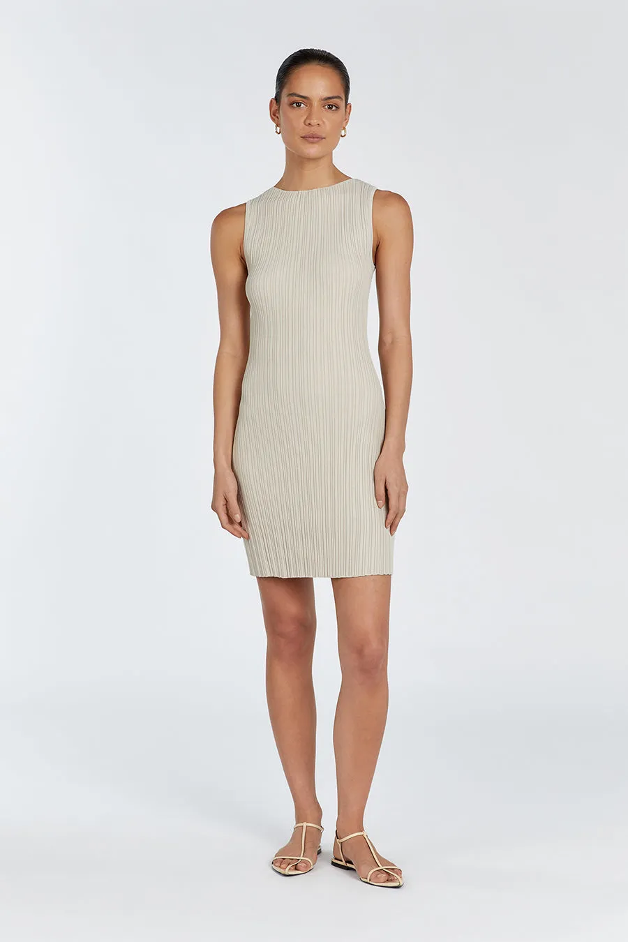 SIENNA STONE KNIT MINI DRESS sold by Dissh