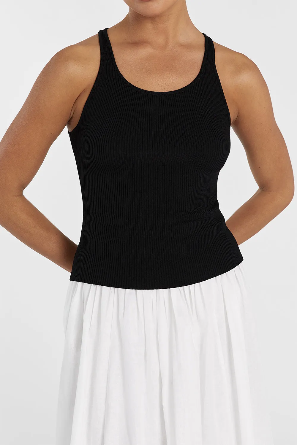 ZION BLACK SCOOP TANK sold by Dissh product image thumbnail 5