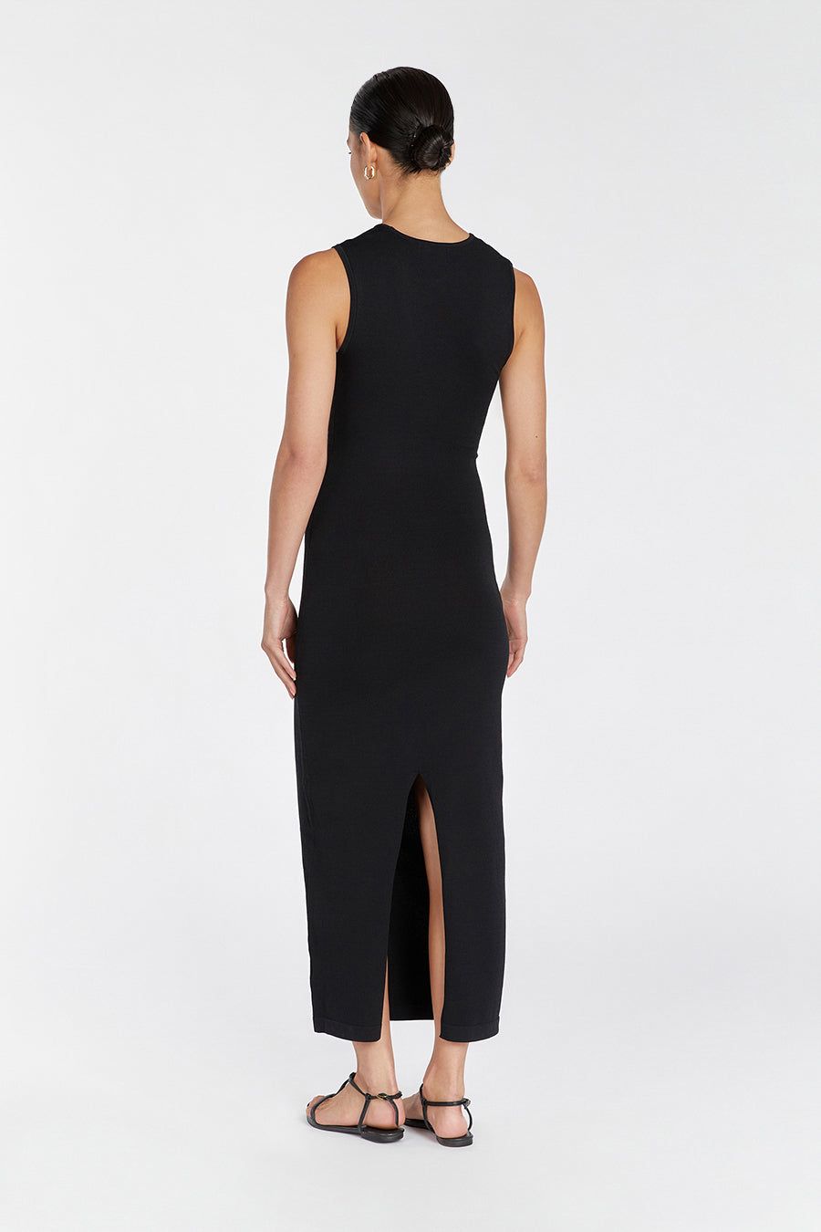 MONIQUE BLACK KNIT MIDI DRESS sold by Dissh product image thumbnail 5