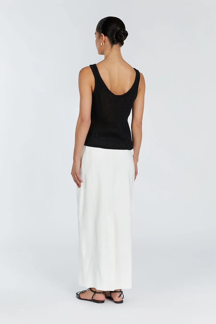 MARGOT BLACK SCOOP KNIT TANK sold by Dissh product image thumbnail 4
