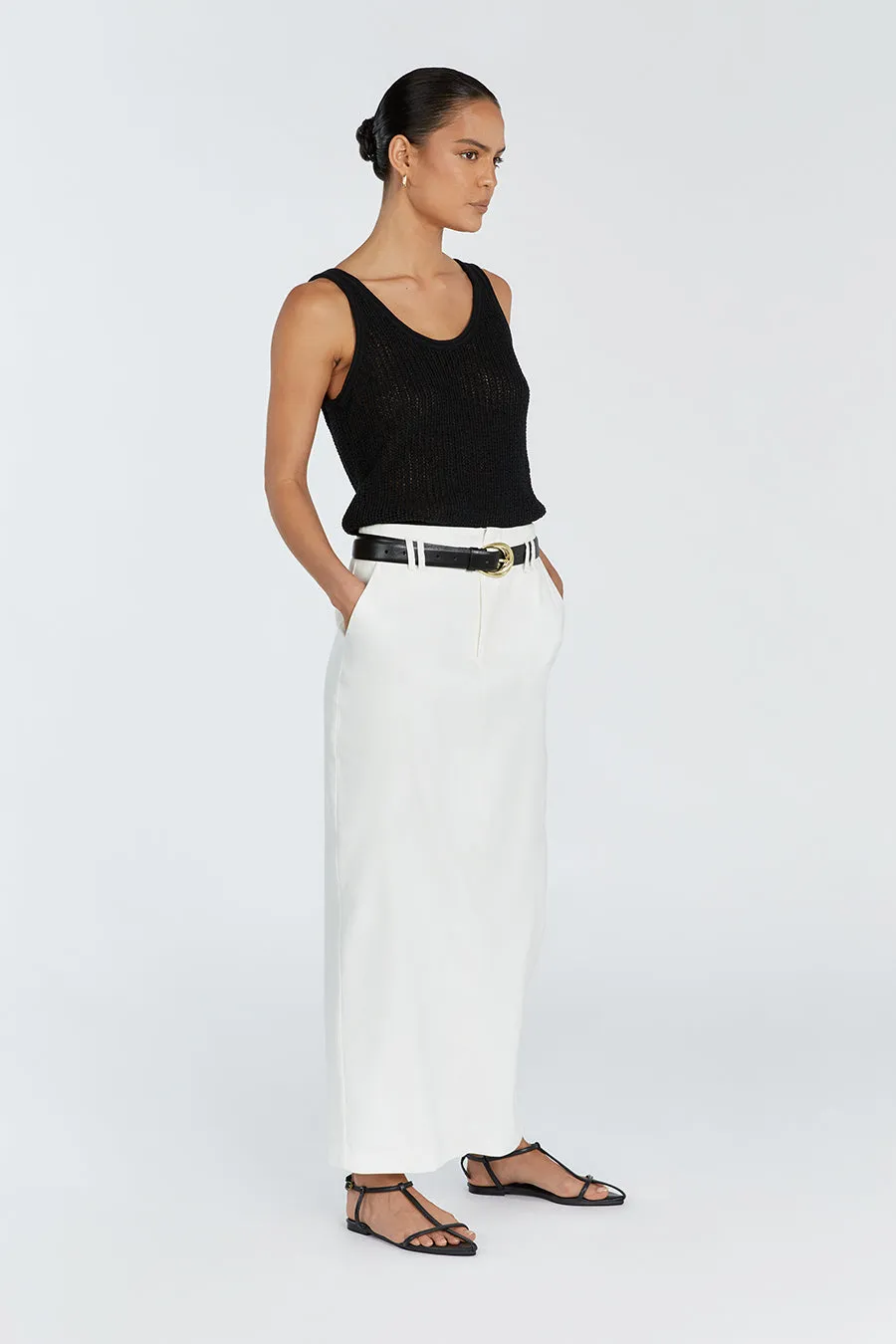 MARGOT BLACK SCOOP KNIT TANK sold by Dissh product image thumbnail 3