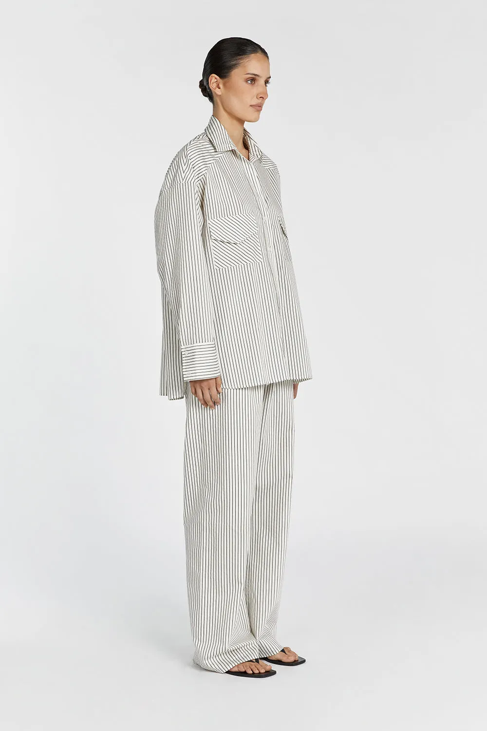 STOCKHOLM STRIPE SILK BLEND SHIRT sold by Dissh product image thumbnail 4