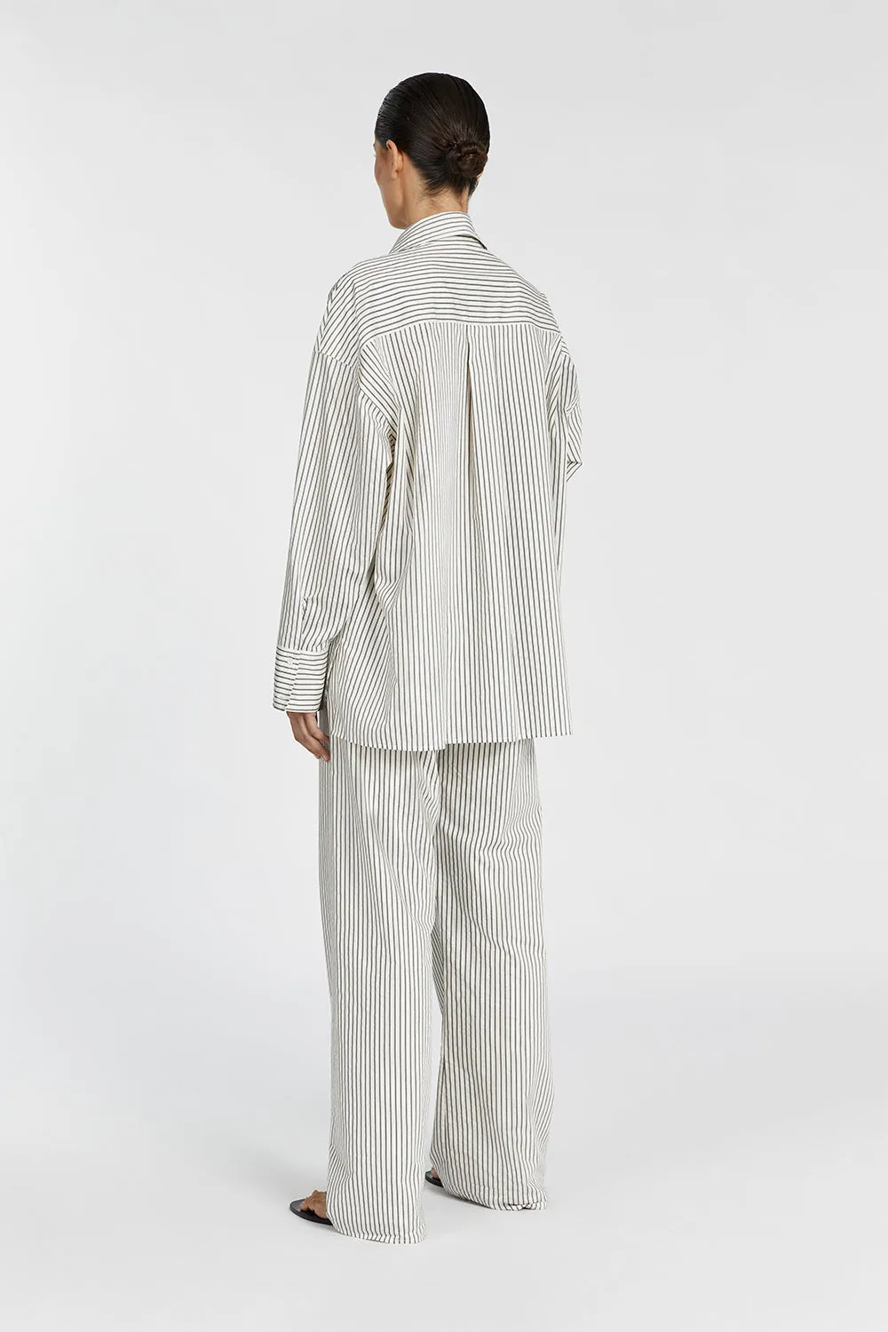 STOCKHOLM STRIPE SILK BLEND SHIRT sold by Dissh product image thumbnail 5