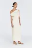 CASS BUTTERMILK LINEN MIDI DRESS sold by Dissh