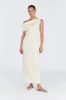 CASS BUTTERMILK LINEN MIDI DRESS sold by Dissh