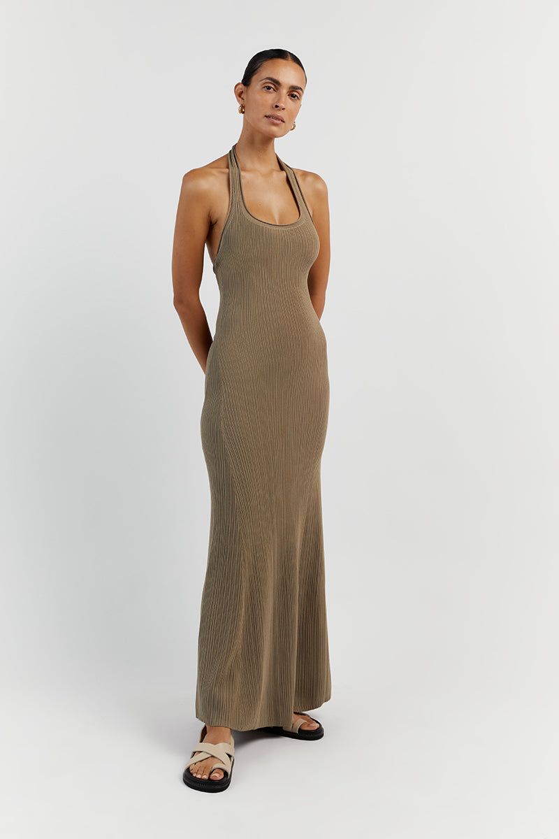 EDDISON MOSS KNIT MIDI DRESS sold by Dissh product image thumbnail 3