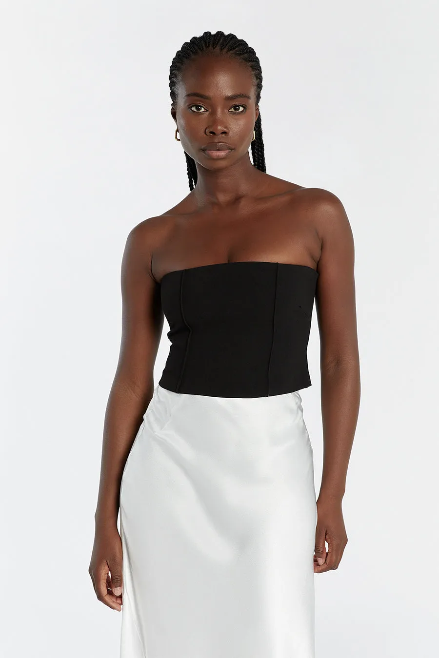 ROWAN BLACK CORSET TOP sold by Dissh product image thumbnail 2