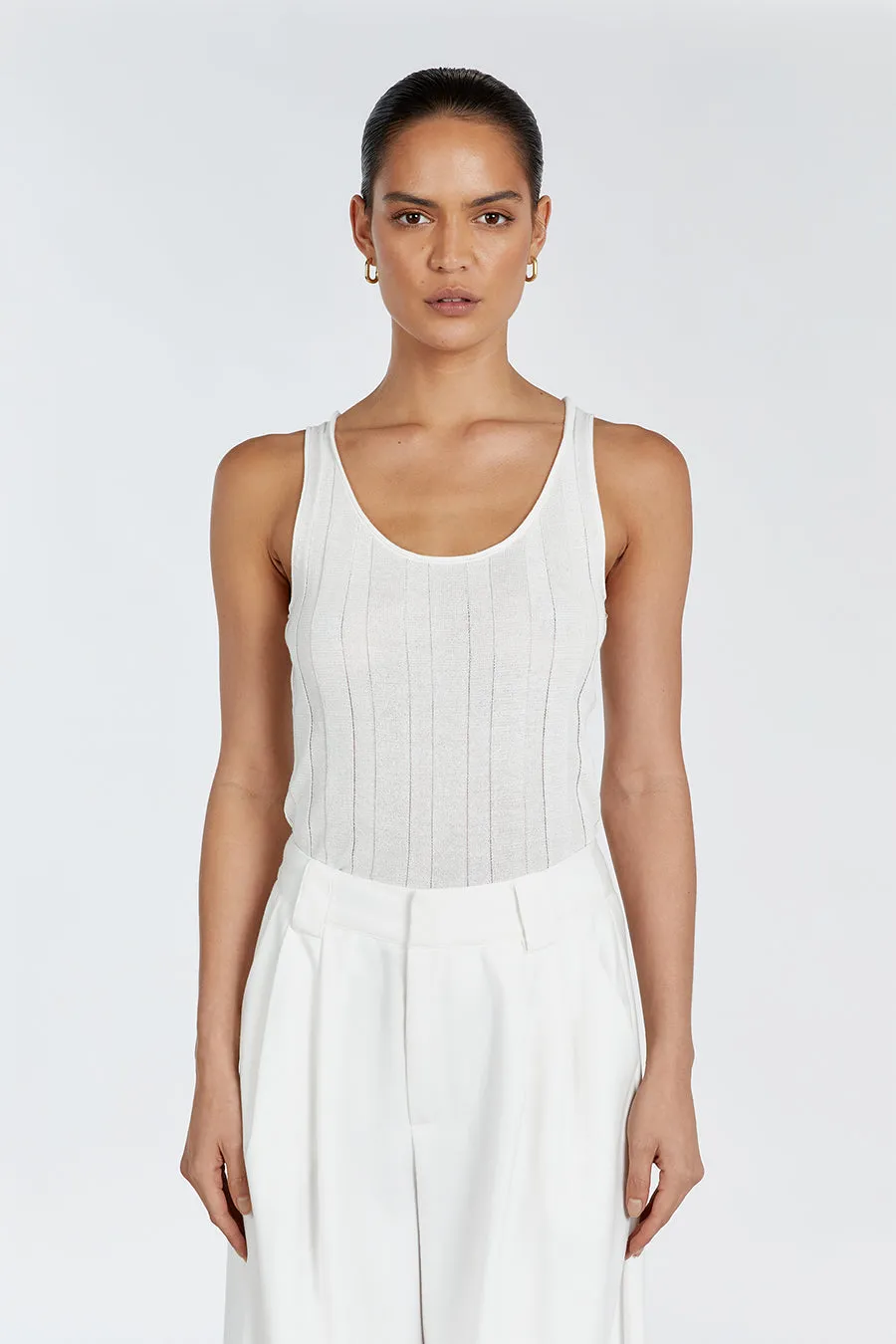 EDEN OFF WHITE SCOOP TANK sold by Dissh product image thumbnail 2