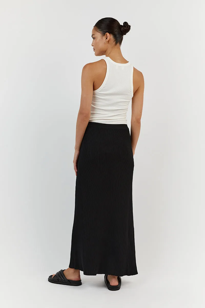 OLYMPIA BLACK MIDI SKIRT sold by Dissh product image thumbnail 4