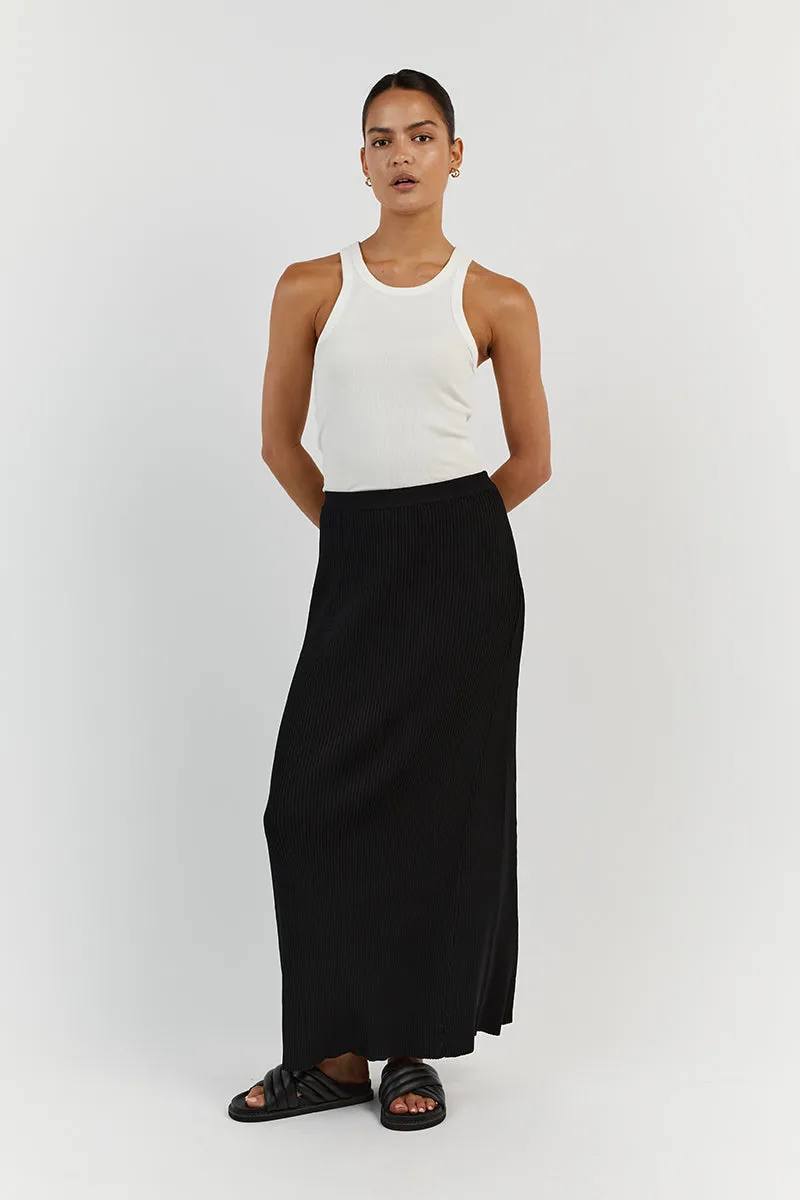 OLYMPIA BLACK MIDI SKIRT sold by Dissh product image thumbnail 2