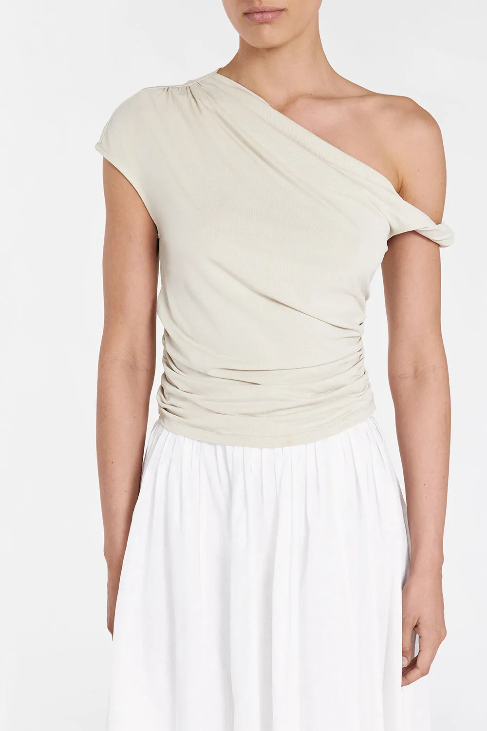 RIO OAT DRAPED TWIST KNIT TOP sold by Dissh product image thumbnail 5