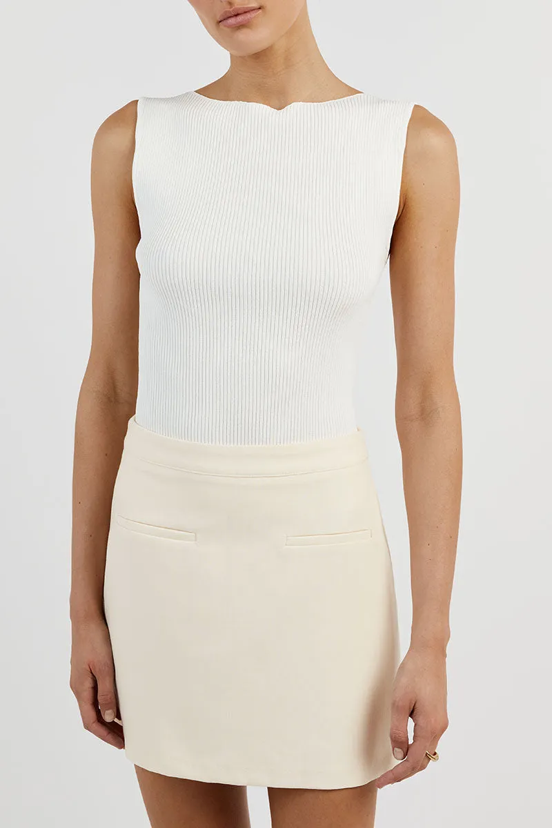 ROWAN CREAM MINI SKIRT sold by Dissh product image thumbnail 5