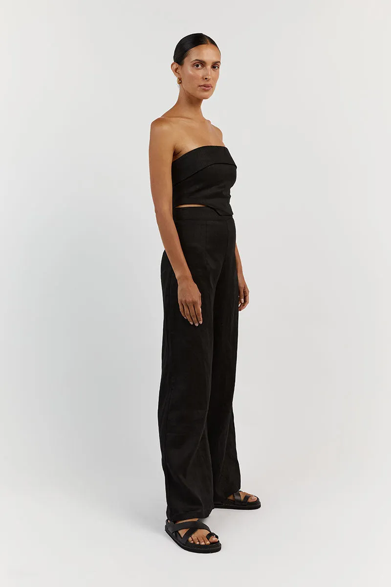 LILY BLACK LINEN CORSET sold by Dissh product image thumbnail 3