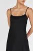 LUCIA BLACK LINEN MIDI DRESS sold by Dissh