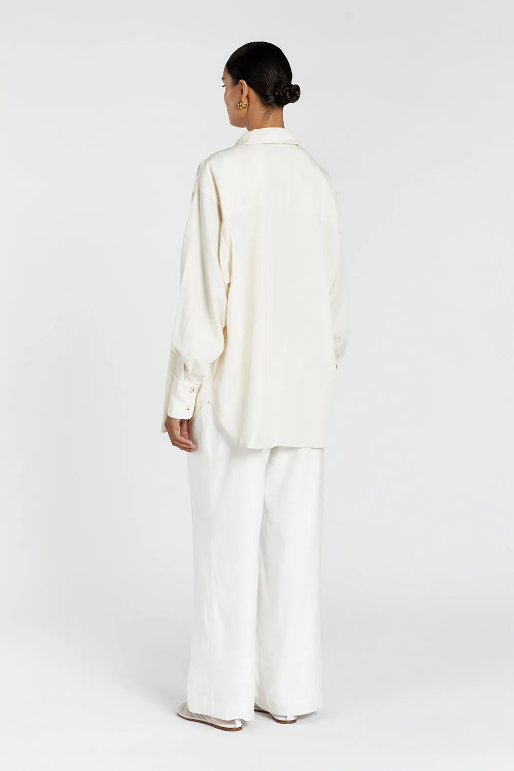 AKASHA TENCEL BLEND BUTTERMILK SHIRT sold by Dissh product image thumbnail 4