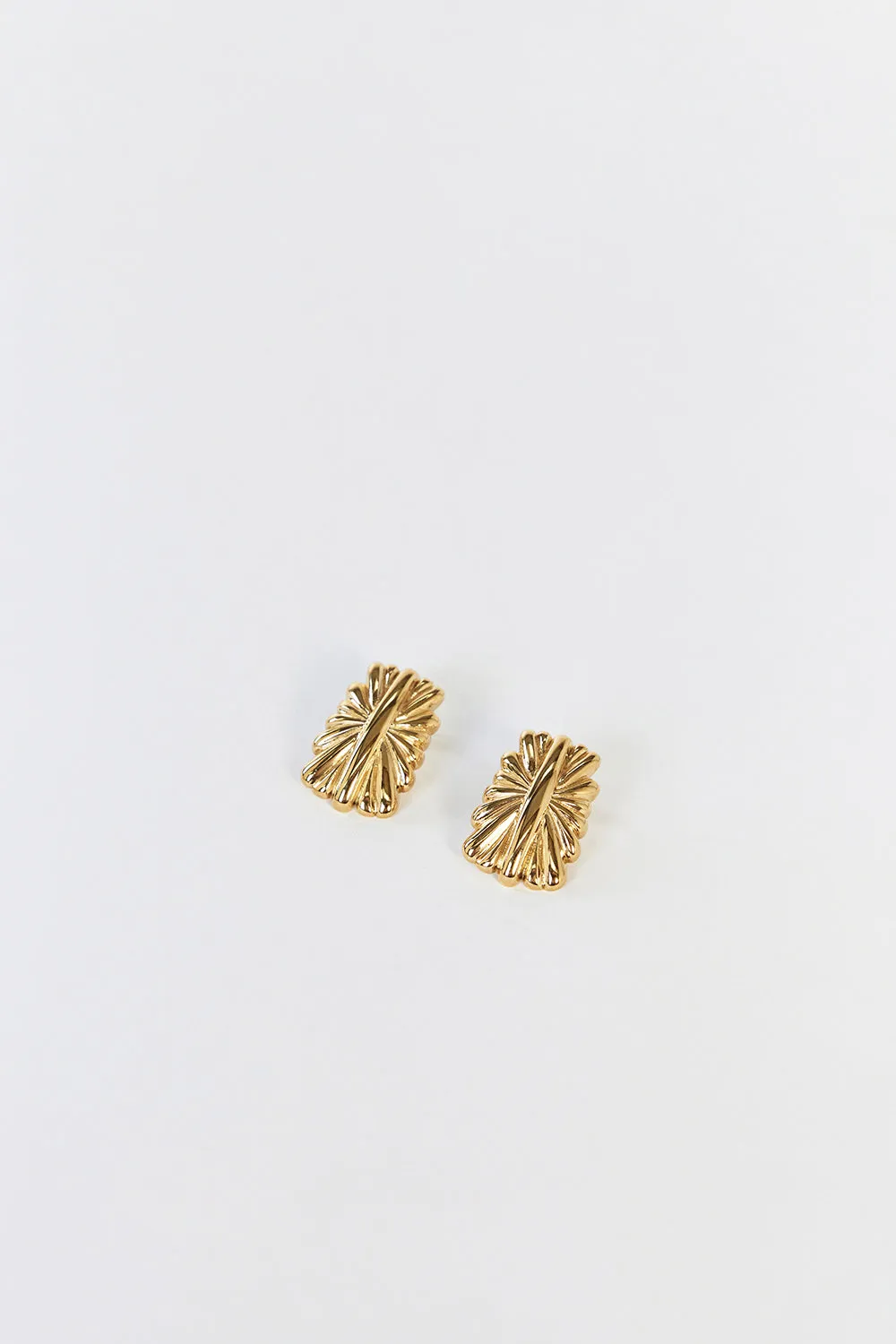 CENDRE LENA GOLD EARRINGS sold by Dissh