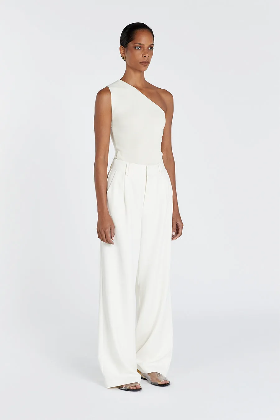 LANE CREAM ASYM KNIT TOP sold by Dissh product image thumbnail 3