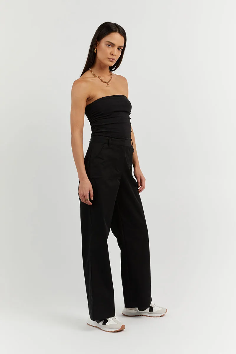 CARRIE BLACK BANDEAU KNIT TOP sold by Dissh product image thumbnail 2