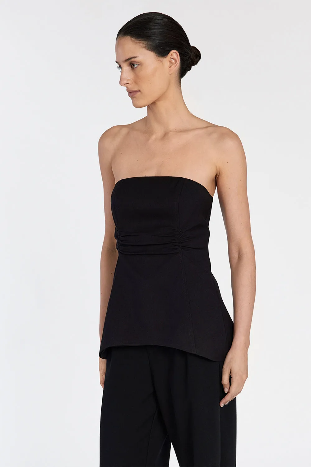 FRANCES BLACK STRAPLESS TOP sold by Dissh product image thumbnail 3